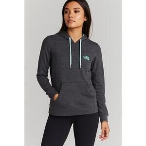 North Face Lightweight Sporty Loungewear Hoodie Gray Aqua Blue Women’s Size M